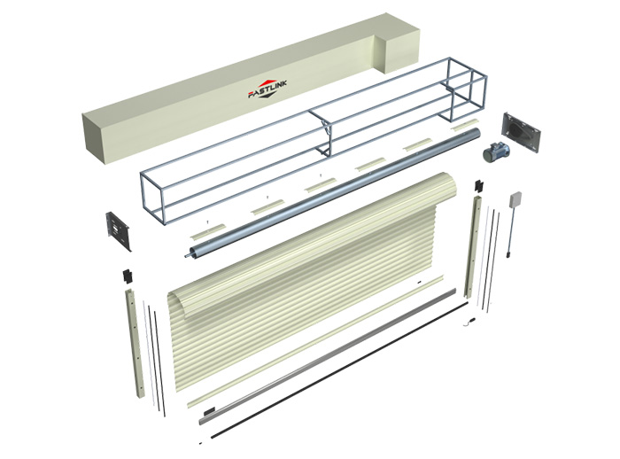 快联钢制抗风卷帘门