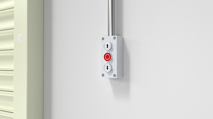 快联钢制抗风卷帘门